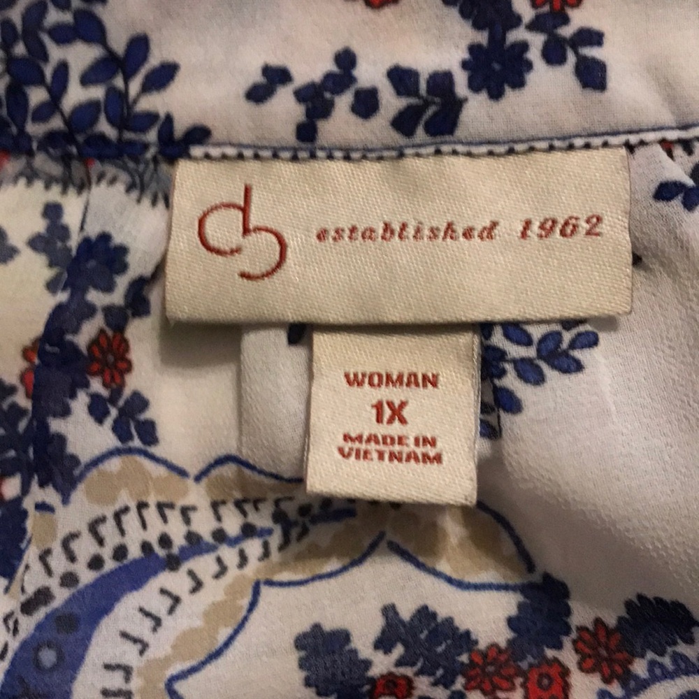 DressBarn Paisley Top 1655 - Picture 4 of 6